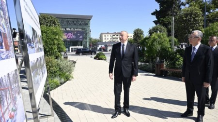 Prezident Nərimanov parkının açılışında - FOTOLAR + YENİLƏNİB