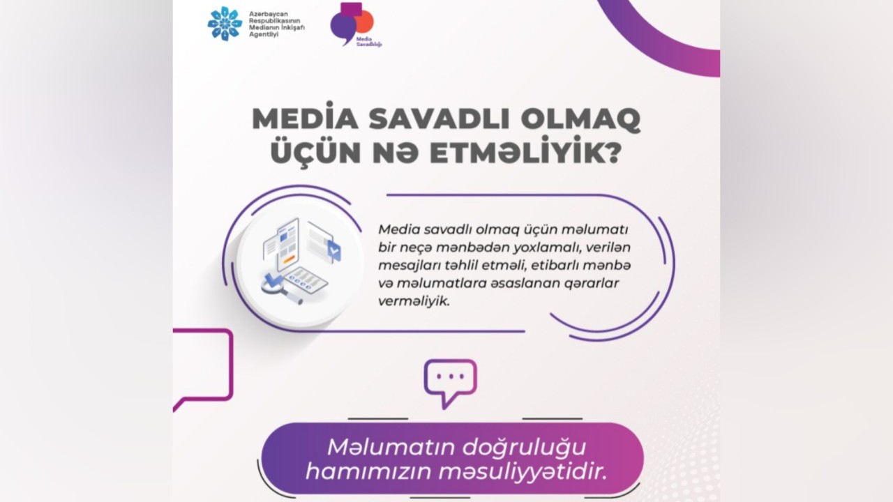 Media savadlı olmaq üçün nə etməliyik?