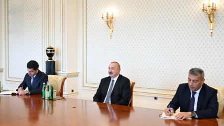 İlham Əliyev qəbul keçirdi - FOTOLAR