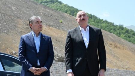 İlham Əliyev və Berdiməhəmmədov Şuşada - FOTOLAR