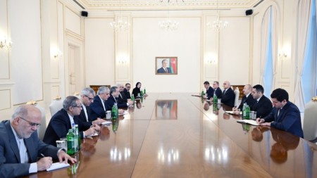 İlham Əliyev Abbas Əraqçini qəbul etdi -FOTOLAR