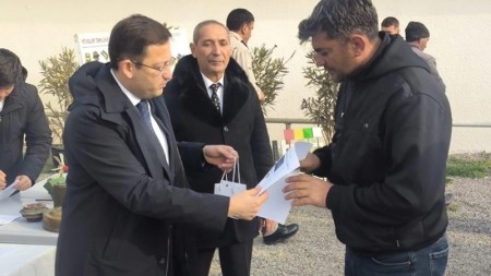 Növbəti köç karvanı Xocavəndin Sos kəndinə çatıb, açarlar təqdim edilib - YENİLƏNİB