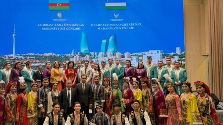 Füzulidə Özbəkistan Mədəniyyəti Günlərinin bağlanış konserti keçirilib