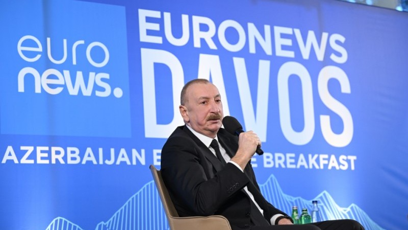 Prezident Davosda Azərbaycanın Avropa üçün önəmindən danışdı