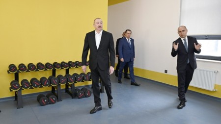 İlham Əliyev Lənkəranda açılış etdi - FOTOLAR