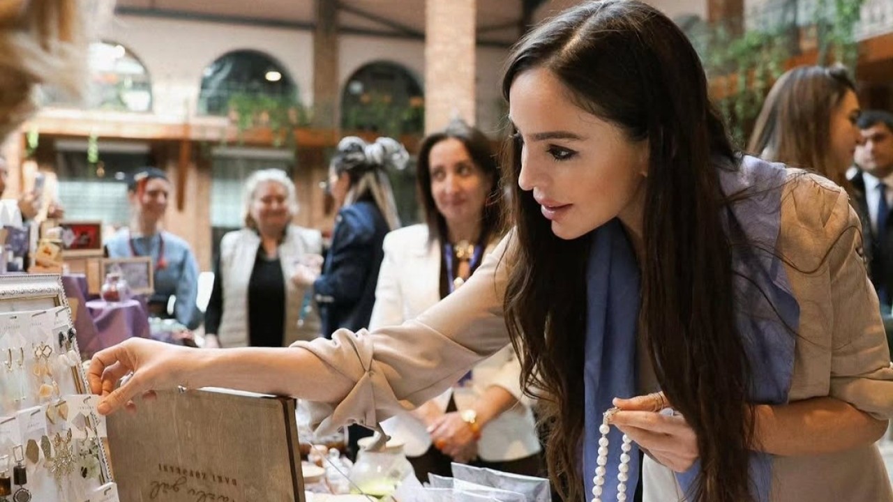 Leyla Əliyeva "Woman Bazaar" festivalında - FOTOLAR