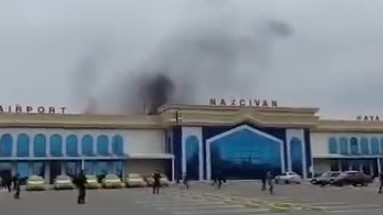 İran Naxçıvan aeroportuna dron zərbəsi ENDİRDİ - VİDEO