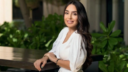 Leyla Əliyeva "Qız Qalası" qalereyasında - VİDEO