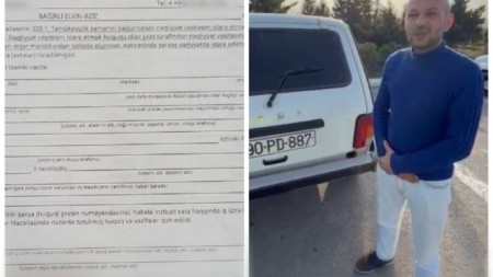 Narkotikin təsirində avtomobil idarə edən şəxs saxlanıldı