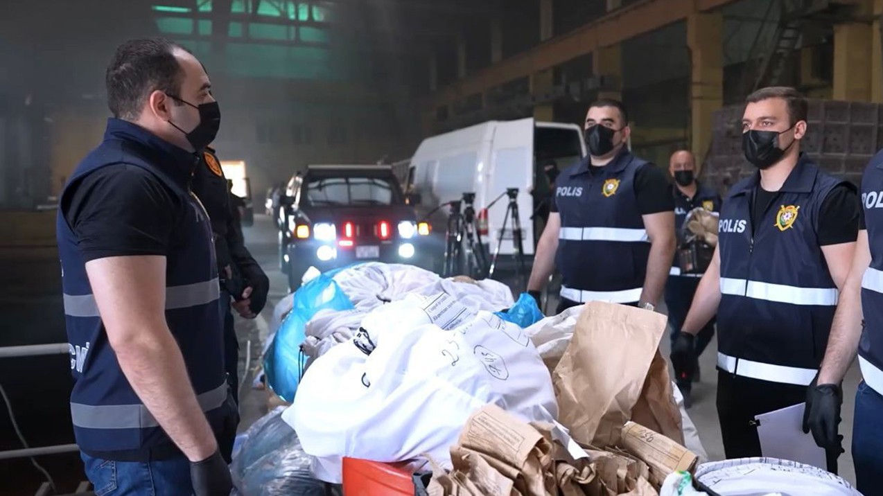5 tona yaxın narkotik vasitə və psixotrop tərkibli həb belə məhv edildi - Video 