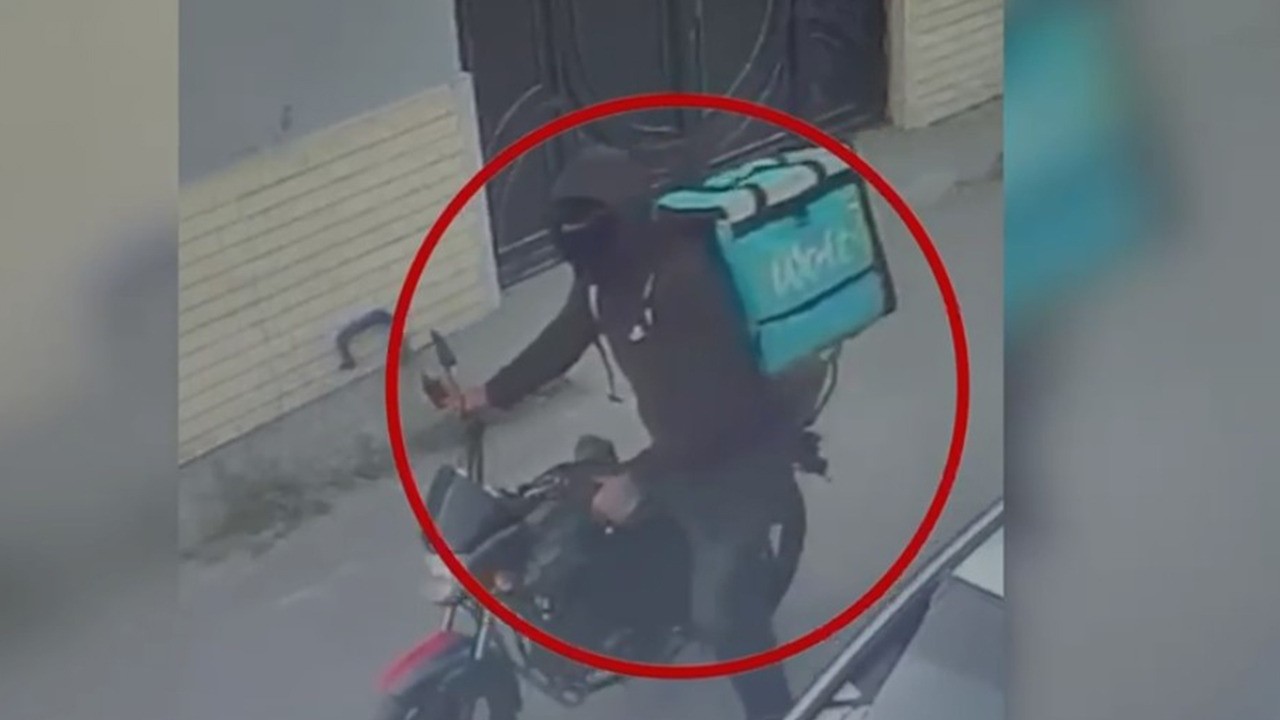 Oğurluqla məşğul olan motosikletçi tutuldu - VİDEO