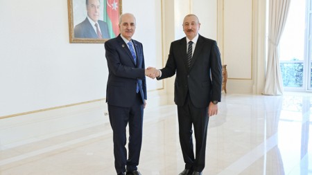 Prezident Numan Kurtulmuşu qəbul etdi