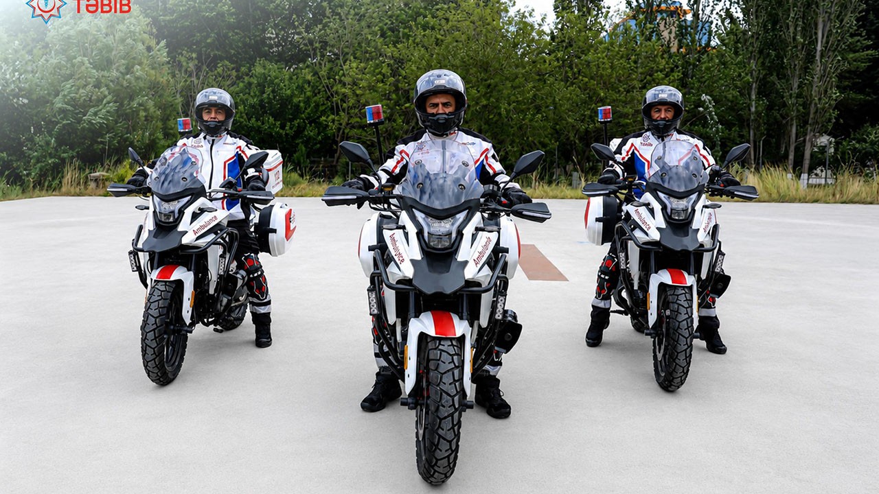 Bakıda “Ambucycle” motosikletlər - Feldşerlər idarə edəcək - Fotolar