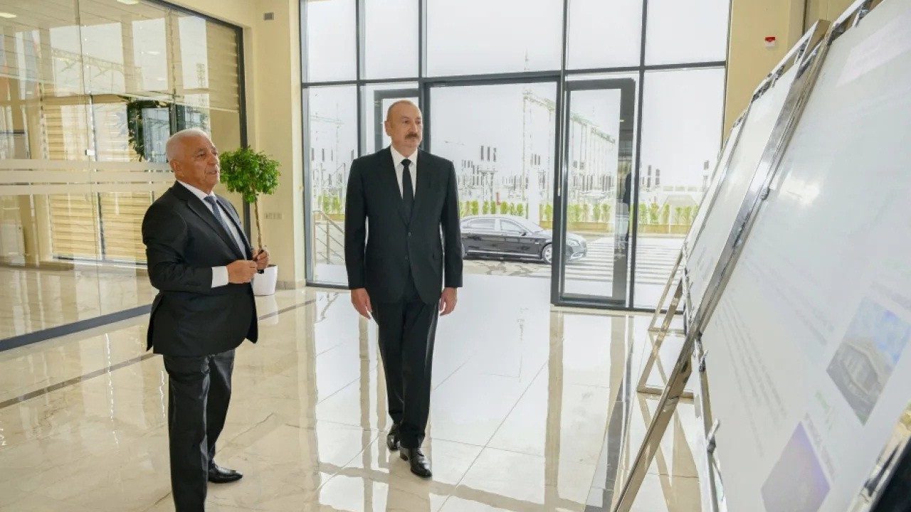 Prezident “Yeni Səngəçal” yarımstansiyasının açılışı etdi - FOTOLAR
