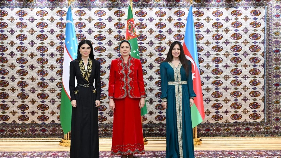 Aşqabadda Leyla Əliyevanın üçtərəfli görüşü oldu - FOTOLAR