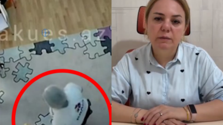 Autizmli uşağa zorakılıq edən müəllim üzr istədi - Video