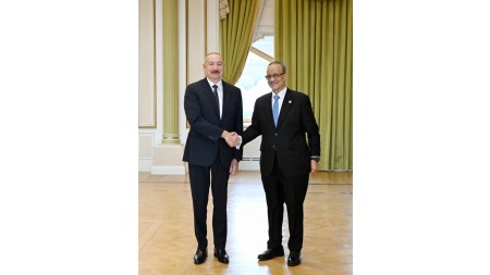 İlham Əliyev İslam Əməkdaşlıq Təşkilatının baş katibini qəbul etdi - FOTOLAR