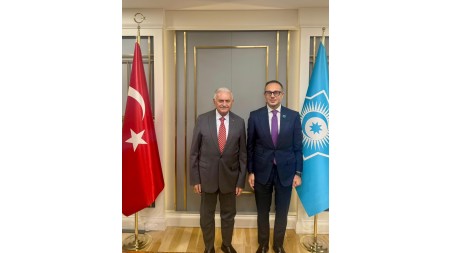 TÜRKPA Baş katibi TDT Ağsaqqallar Şurasının sədri Binali Yıldırım ilə görüşüb